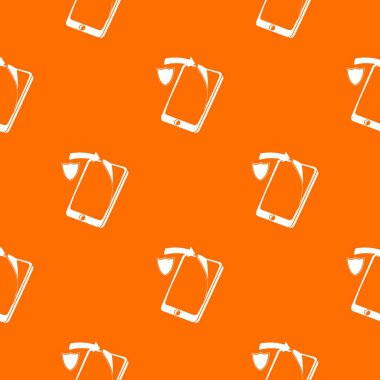 Koruyucu ekran akıllı telefon şablonu turuncu