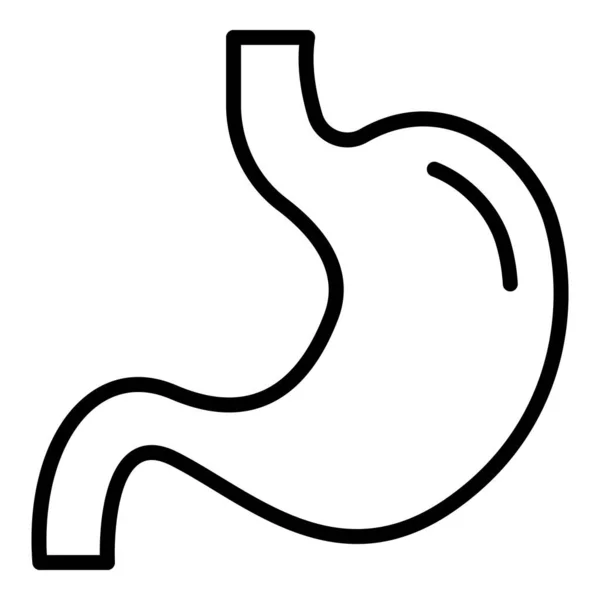 Icono del estómago del cuerpo, estilo de contorno — Archivo Imágenes Vectoriales