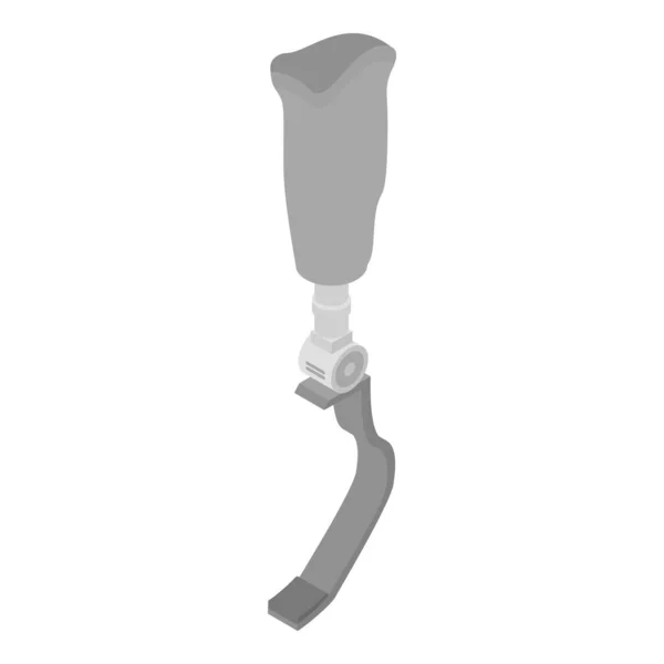 Sport leg limb icon, isometric style — ストックベクタ