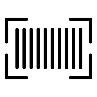 Barkod simgesini tara, taslak biçimi