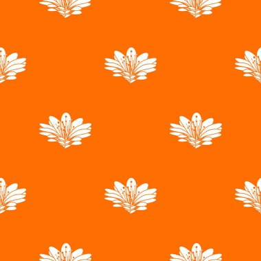Çiçek desen vektör turuncu