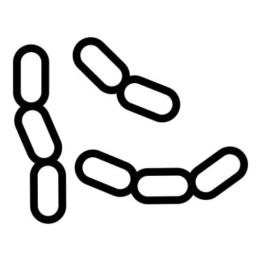 Hastalık bakteri simgesi, ana hat biçimi