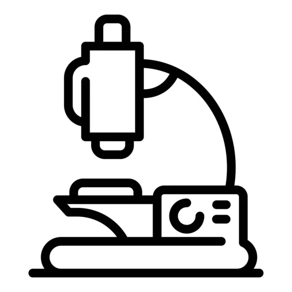 Microscoop icoon, omtrek stijl — Stockvector