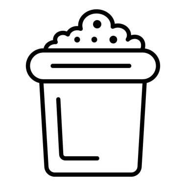 Toprak simgesi olan tencere, özet biçimi