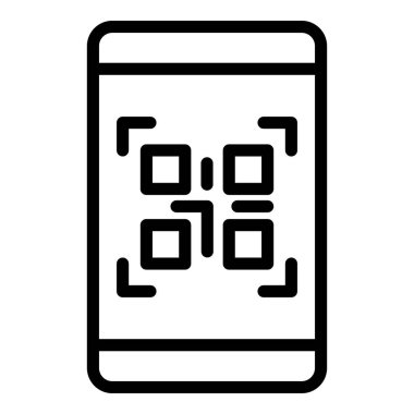 Telefon taraması qr fiyat kodu simgesi, özet biçimi