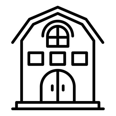 İnek hangarı simgesi, taslak biçimi