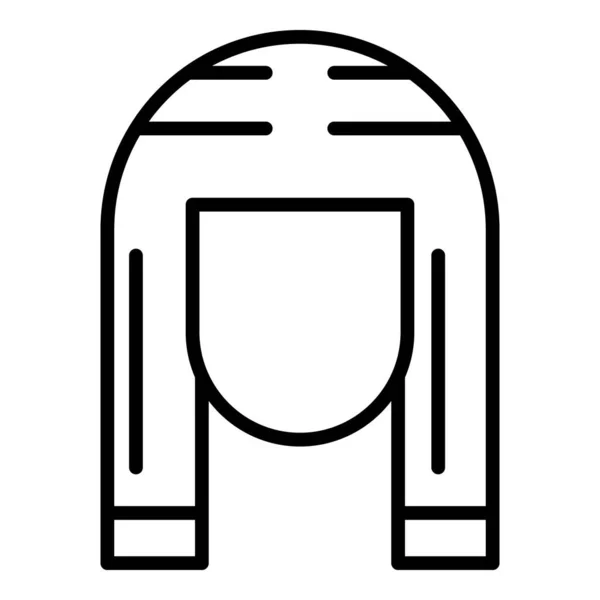 Icona testa del faraone, stile contorno — Vettoriale Stock