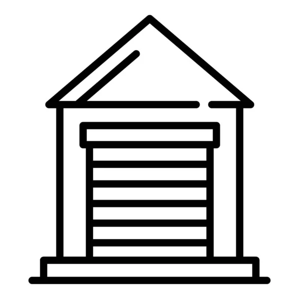 Zuivelpakhuis icoon, outline stijl — Stockvector