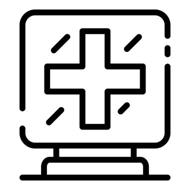 Eczane işareti simgesi, taslak biçimi