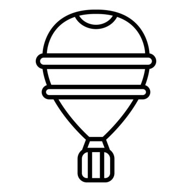 Aerostat simgesi, anahat stili