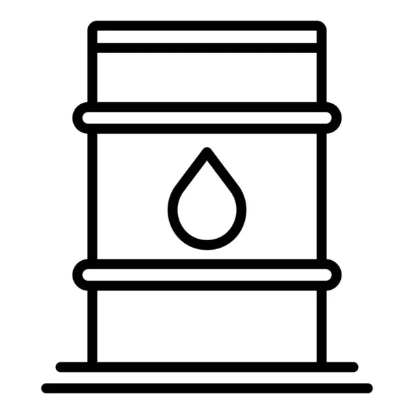 Barrel of milk icon, outline style — ストックベクタ