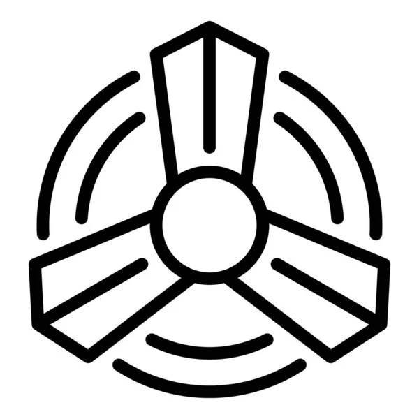Icono de hélice, estilo de contorno — Vector de stock