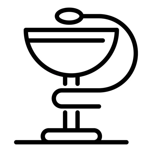 Symbole de l'icône de la médecine, style contour — Image vectorielle
