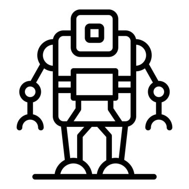 Bilgisayar robotu simgesi, özet biçimi