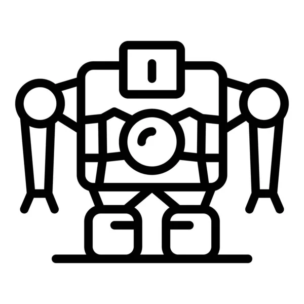 Roboter Maschine Symbol, Umriss Stil — Stockvektor