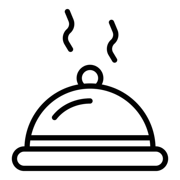 Steel food pot icon, outline style — Stock Illustration Steel food pot icon, outline style Stock Illustration