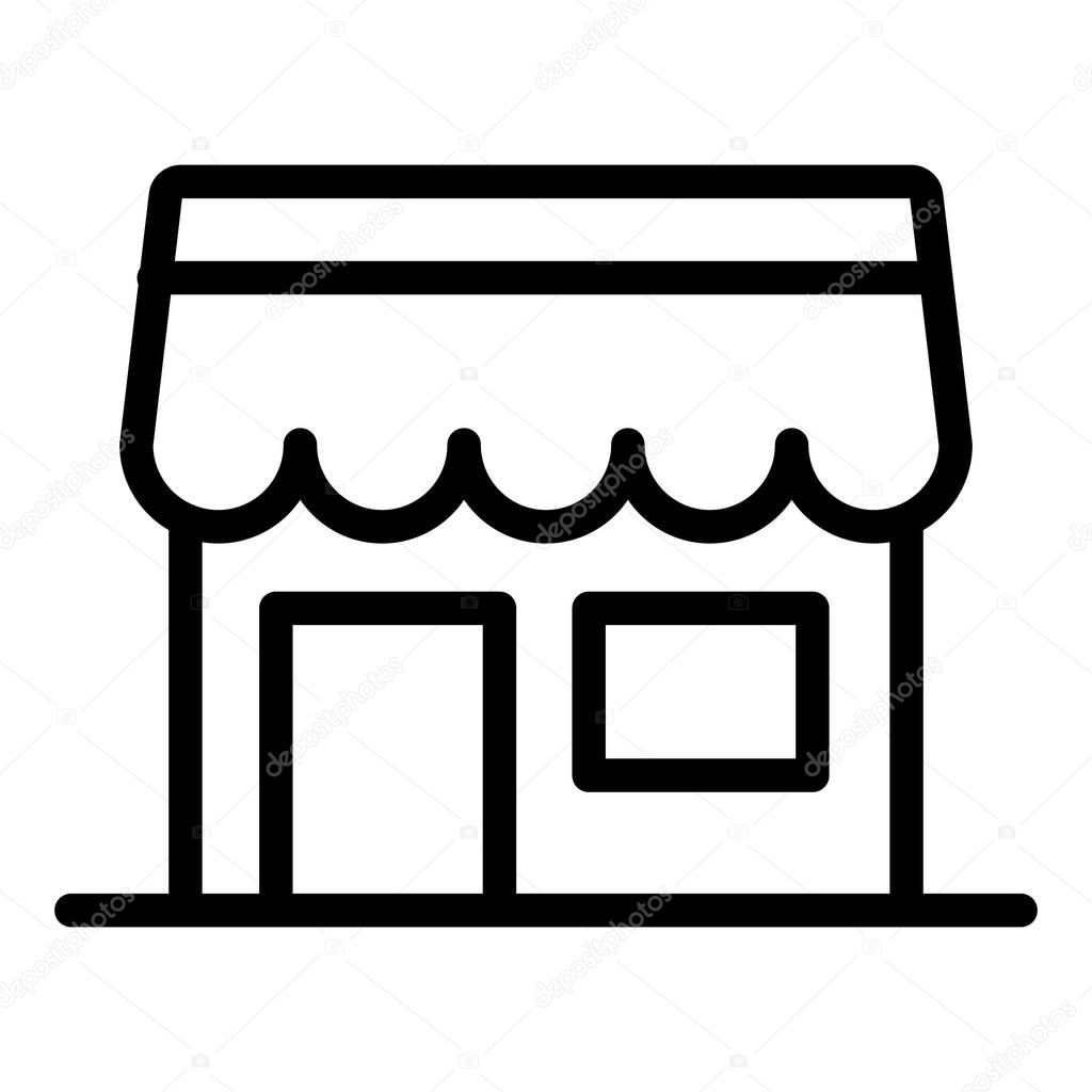 Food house icon, outline style