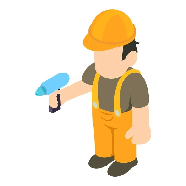 Icono de Handyman, estilo isométrico — Vector de stock