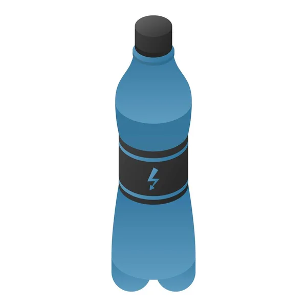 Μπλε ενέργειας μπουκάλι ποτό εικονίδιο, ισομετρικό στυλ — Διανυσματικό Αρχείο