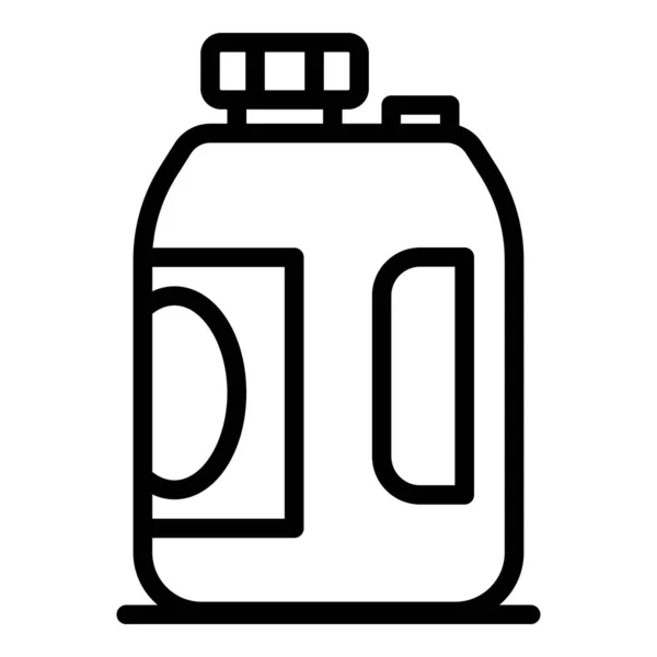 Icono de bote de plástico, estilo de contorno — Vector de stock