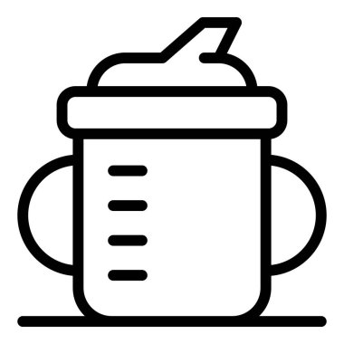 Bebek sütü ikonu, taslak biçimi