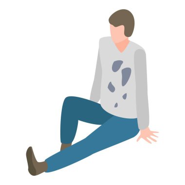 Evsiz adam simgesi, izometrik biçim