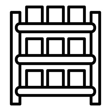 Depo parsel raf simgesi, özet biçimi