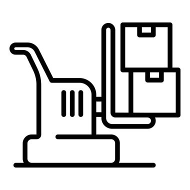 Ambar kaldırma simgesi, anahat stili