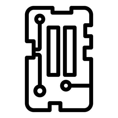 Cep telefonu parçası simgesi, özet biçimi