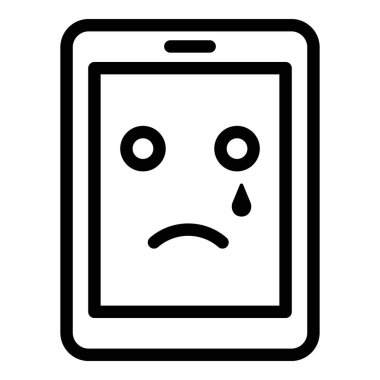 Kırık akıllı telefon simgesi, özet biçimi