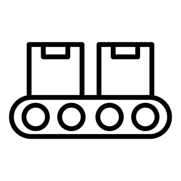 Lagerhaus Paketlinien-Symbol, Umrissstil — Stockvektor
