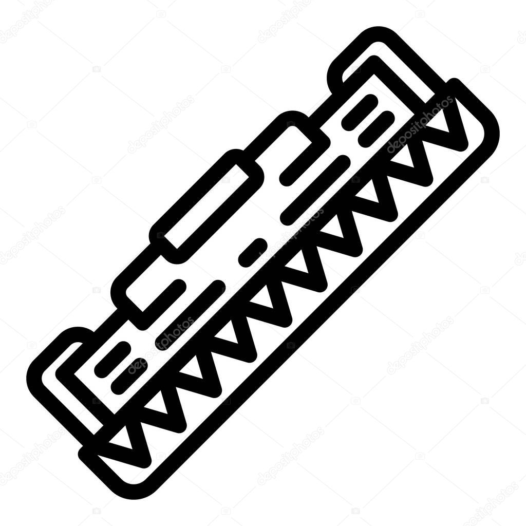 Toner cartridge icon, outline style
