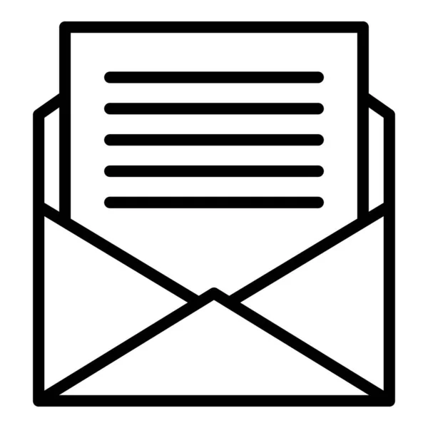 Icono de invitación de celebridad por correo, estilo de esquema — Vector de stock