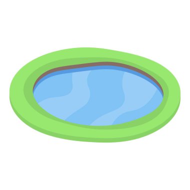 Peyzaj gölü simgesi, izometrik biçim