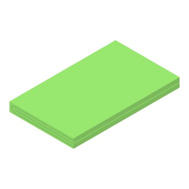 Kış battaniye simgesi, izometrik biçim