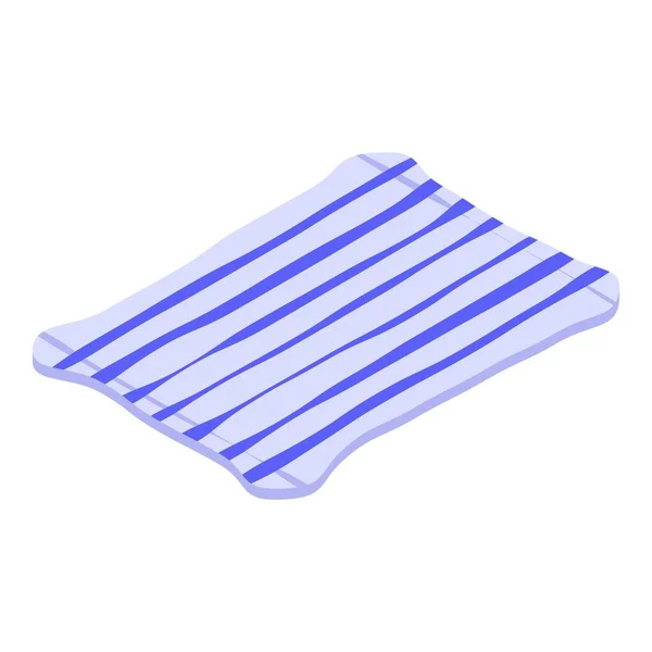 Çizgili battaniye simgesi, izometrik biçim — Stok Vektör