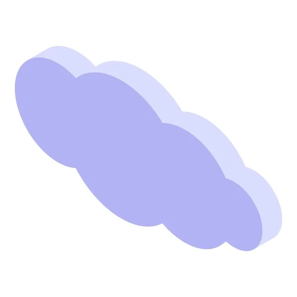 Icono de nube de datos de excursión, estilo isométrico — Vector de stock