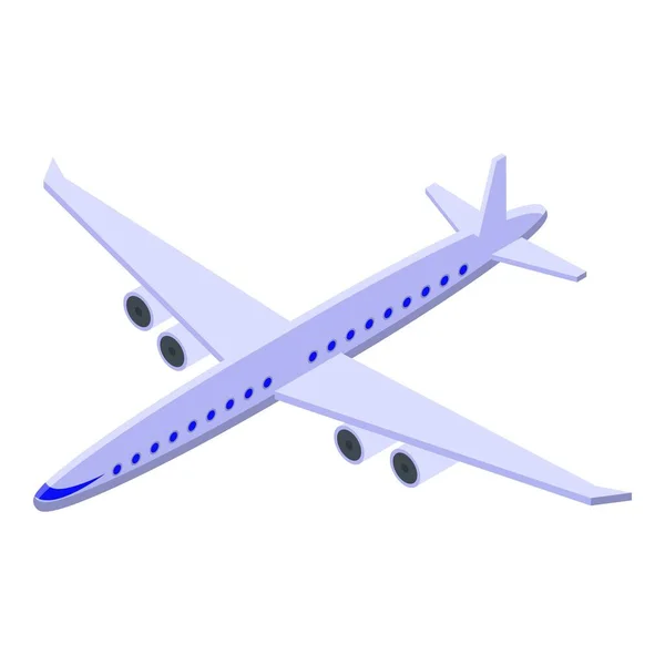 Иконка экскурсионного самолета, изометрический стиль — стоковый вектор