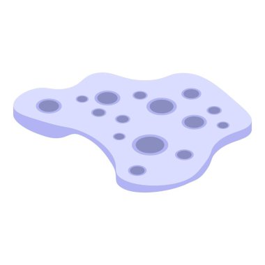 Beyaz noktalı mercan simgesi, izometrik biçim