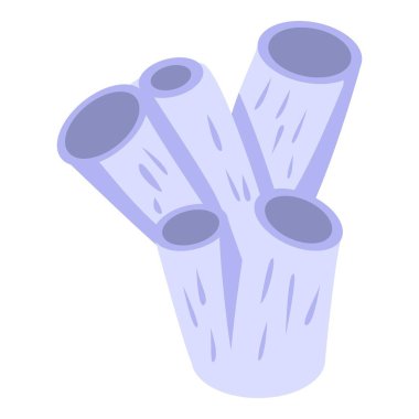 Deniz yatağı mercan simgesi, izometrik biçim