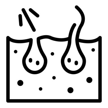 Şekerleme saç temizleme simgesi, özet biçimi