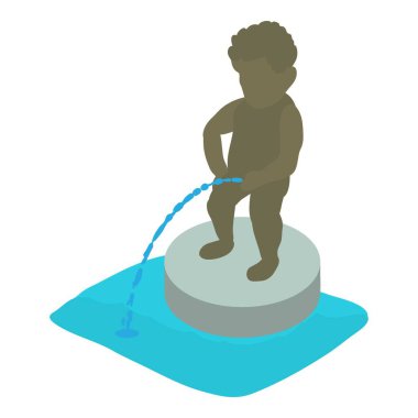 Manneken pis simgesi, izometrik biçim