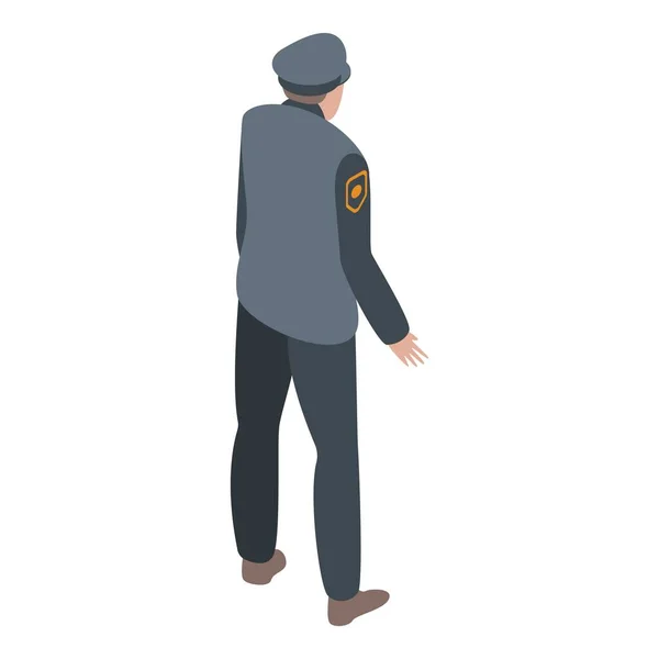 Juez guardia hombre icono, estilo isométrico — Vector de stock