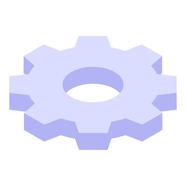 Vites işlem simgesi, izometrik biçim