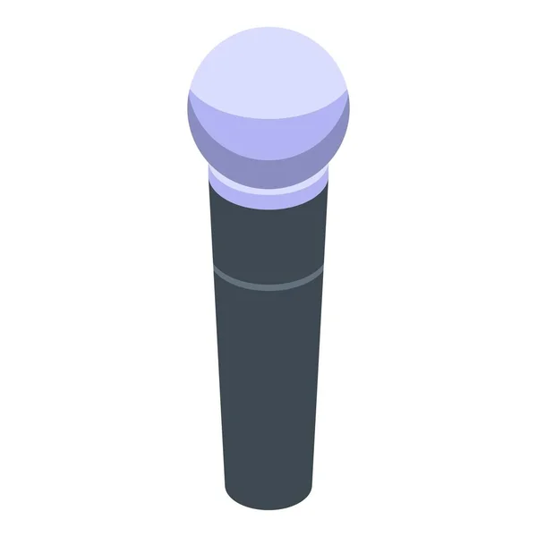 Koncertní ikona mikrofonu, izometrický styl — Stockový vektor