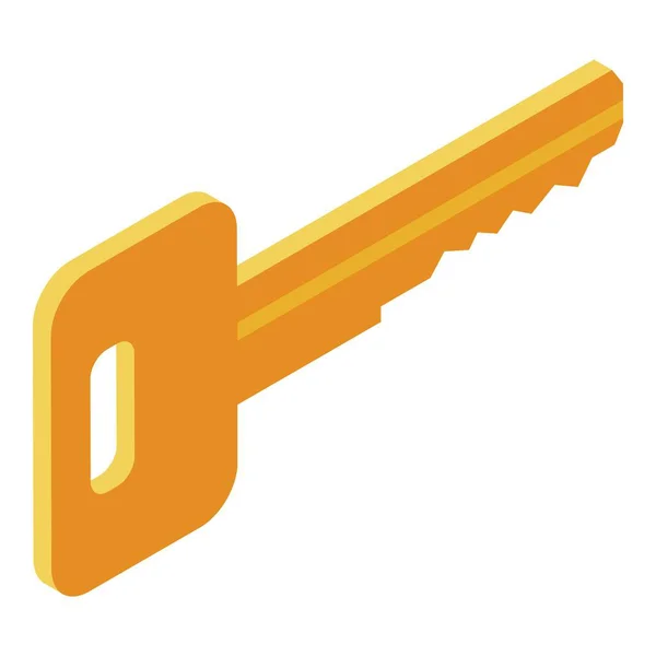 Key icon, isometric style — 스톡 벡터