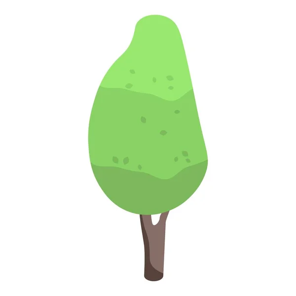 Icono del jardín del árbol, estilo isométrico — Vector de stock