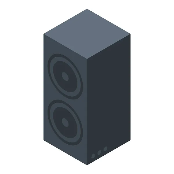Speaker bass icon, isometric style — Stock Vector
