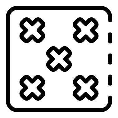 Kumarhane zar simgesi, özet biçimi