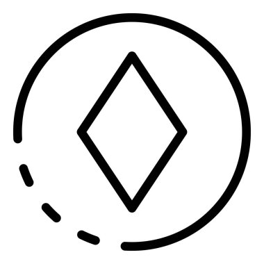 Döşeme para ikonu, taslak biçimi